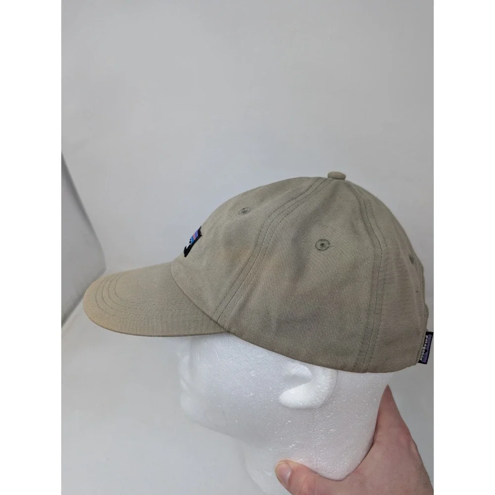 DISTRESSED FADED Patagonia P-6 Label Trad Cap Cotton Canvas Gray SUNFADED‎